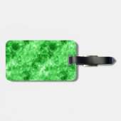 緑色の丸いテクスチャ ラゲッジタグ (裏面横)