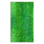 緑色の光沢のあるシームレスパターン マグネット名刺 (正面縦)