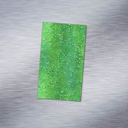 緑色の光沢のあるシームレスパターン マグネット名刺 (インサイチュ)