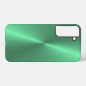 緑色の光沢のあるフェイク金属サムスン銀河系ケース SAMSUNG GALAXYケース (裏面横)