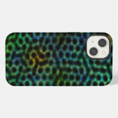 緑色の円と形のスマホケース iPhoneケース (裏面横)