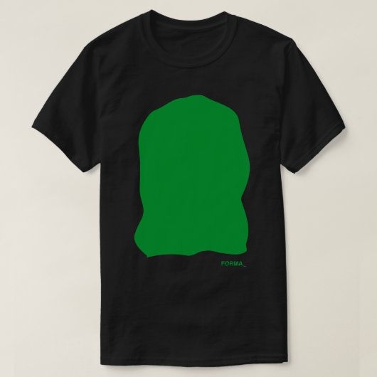 緑色の円弧形 Tシャツ (デザイン正面)