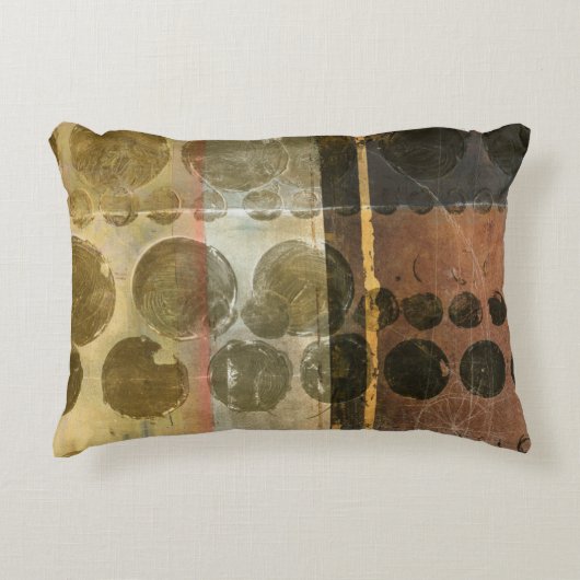 緑色の円形液滴 アクセントクッション (正面)