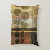 緑色の円形液滴 アクセントクッション (裏面(縦))