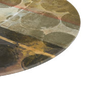 緑色の円形液滴 カッティングボード (角)