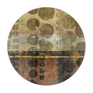 緑色の円形液滴 カッティングボード