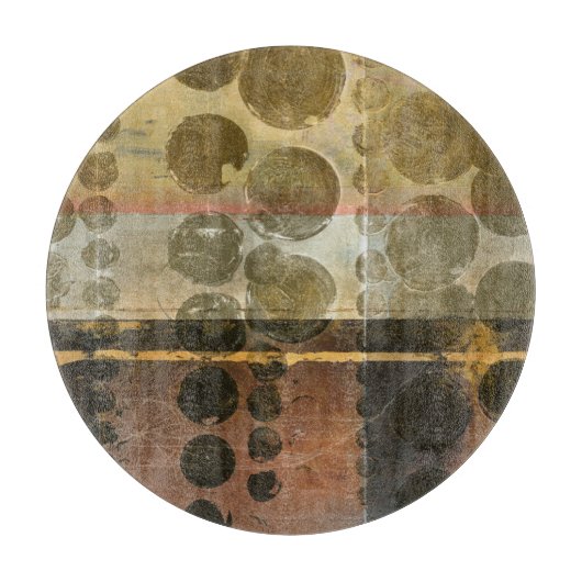 緑色の円形液滴 カッティングボード (正面)