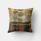 緑色の円形液滴 クッション (裏面)