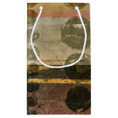 緑色の円形液滴 スモールペーパーバッグ (裏面)