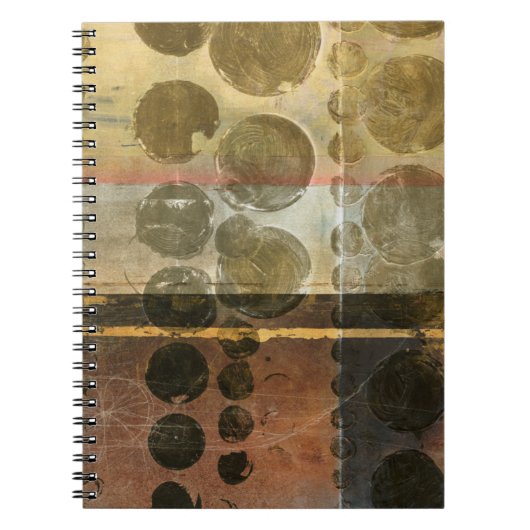 緑色の円形液滴 ノートブック (正面)