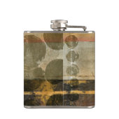 緑色の円形液滴 フラスク (裏面)