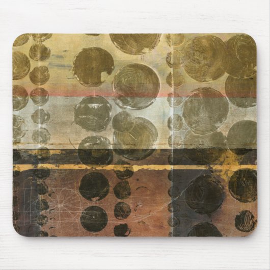 緑色の円形液滴 マウスパッド (正面)