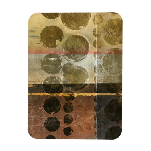 緑色の円形液滴 マグネット (縦)