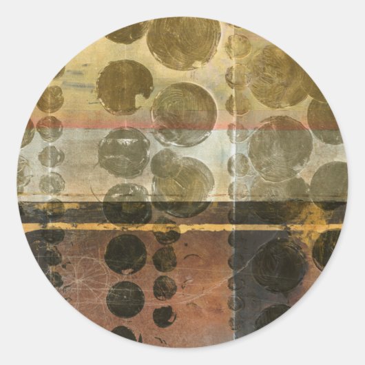 緑色の円形液滴 ラウンドシール (正面)