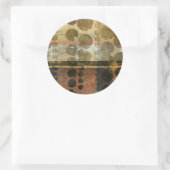 緑色の円形液滴 ラウンドシール (バッグ)