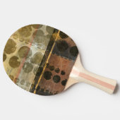 緑色の円形液滴 卓球ラケット (横)