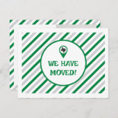 緑色の写真を移動ストライプの済み (正面/裏面)