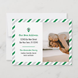 緑色の写真を移動ストライプの済み