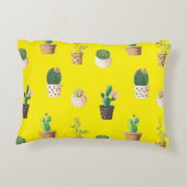 緑色の吸汁性サボテンポット アクセントクッション (裏面)