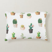 緑色の吸汁性サボテンポット アクセントクッション (正面)
