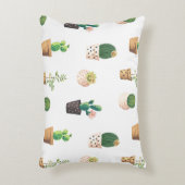 緑色の吸汁性サボテンポット アクセントクッション (正面(垂直))