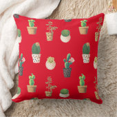 緑色の吸汁性サボテンポット クッション (ブランケット)