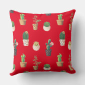 緑色の吸汁性サボテンポット クッション (裏面)