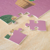 緑色の吸汁性サボテンポット ジグソーパズル (側面)