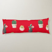 緑色の吸汁性サボテンポット ボディピロー (裏面)