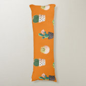 緑色の吸汁性サボテンポット ボディピロー (正面縦)