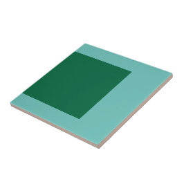 緑色の四角いセラミックタイル、小(4.25 x 4.25インチ) タイル
