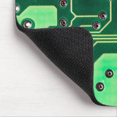 緑色の回路基板パターン マウスパッド (コーナー)