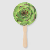 緑色の多肉性サボテン春花 ハンドファン (正面)