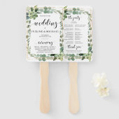 緑色の多肉性フローラ金ゴールド幾何結婚性 ハンドファン (正面&裏面)