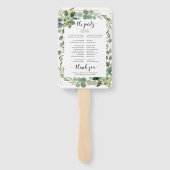 緑色の多肉性フローラ金ゴールド幾何結婚性 ハンドファン (裏面)