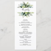 緑色の多肉性フローラ金ゴールド幾何結婚性 プログラム (裏面)