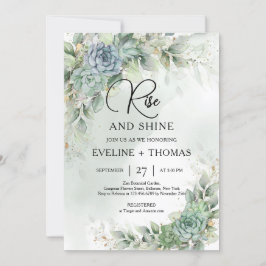 緑色の多肉種ユーカリ葉の果実は輝く 招待状