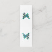 緑色の孔雀の羽を持つ蝶 ロイヤリティカード (外部開封)