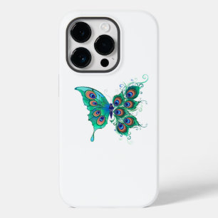 緑色の孔雀の羽を持つ蝶 Case-Mate iPhone 14 PROケース