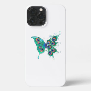 緑色の孔雀の羽を持つ蝶 iPhone 13 PRO MAXケース