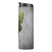 緑色の宝石を付けた蝶 タンブラー (回転右)