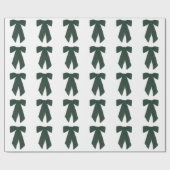 緑色の弓 ラッピングペーパー (フラット)