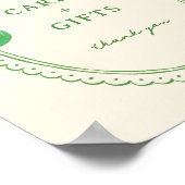 緑色の手引き弓枠カードとギフト ポスター (角)