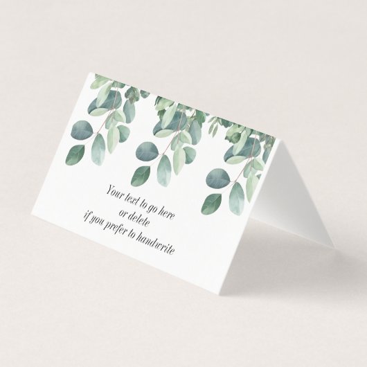 緑色の末端ユーカリ葉の表の配置 (正面)