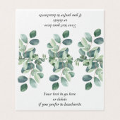 緑色の末端ユーカリ葉の表の配置 (外部フラット)