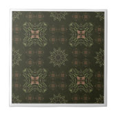 緑色の格子模様のタイルのように見える タイル (正面)