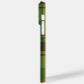 緑色の格子模様の可愛いアイリッシュフクロウ Case-Mate iPhoneケース (裏面 / 左)