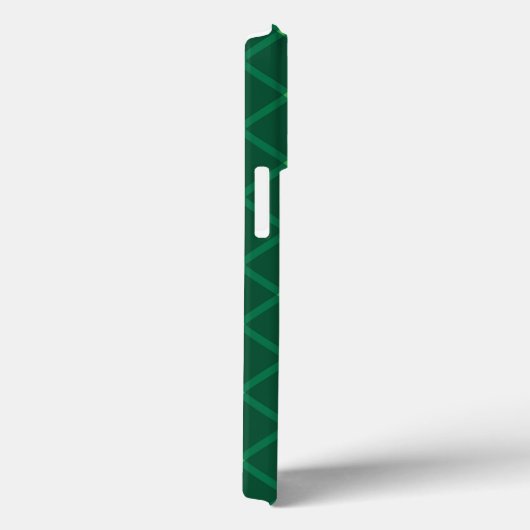 緑色の格子模様 Case-Mate iPhoneケース (裏面 / 右)