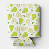 緑色の梨のパターン 缶クーラー (裏面)