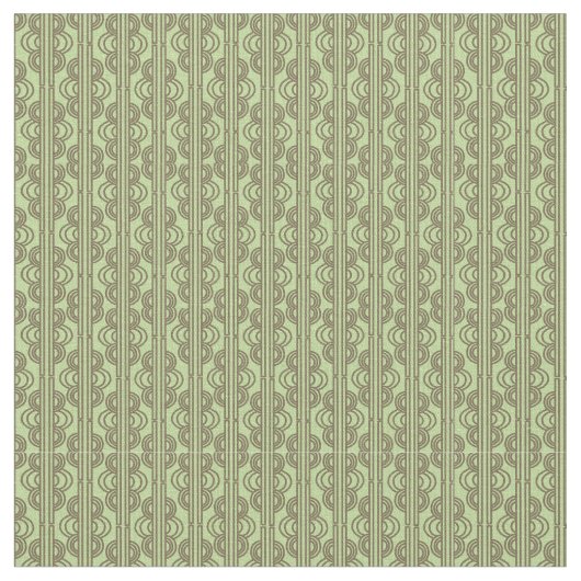 緑色の楕円チェーン ファブリック (クローズアップ)